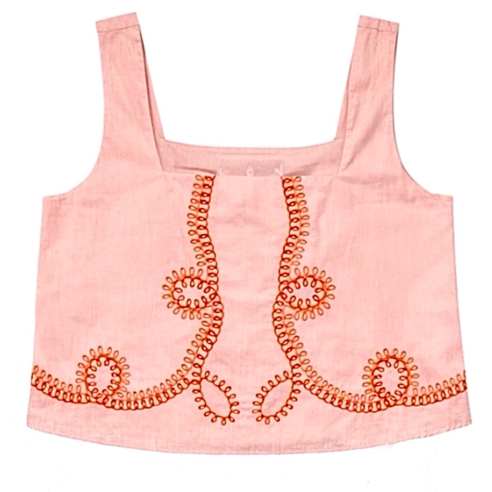 Anna Cate Cotton Embroidered Shorts Set Peach NWT Resort Size Medium - Picture 5 of 13
